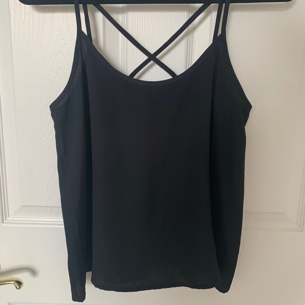 Black Criss Cross Tank